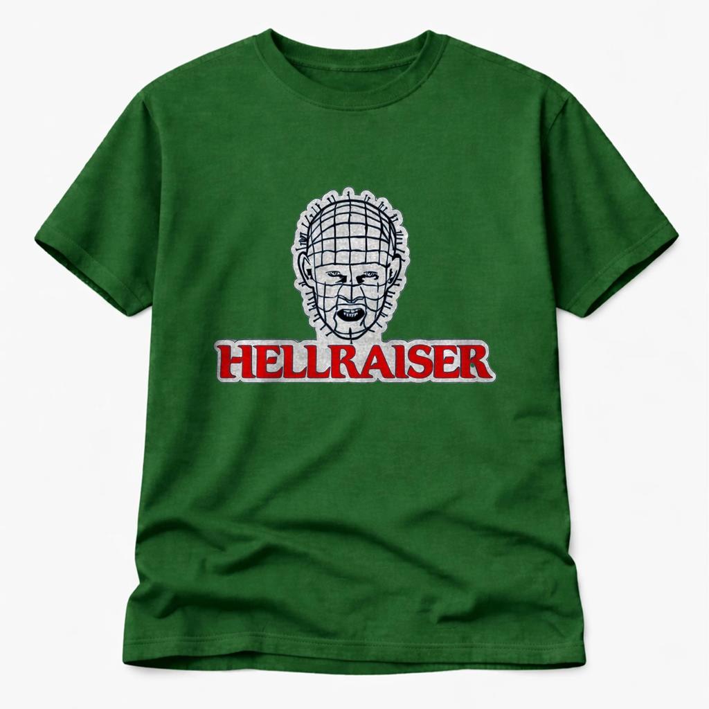 Horror Face Hellraiser PinHead T-Shirt Dark Graphic Gothic Movie Style Tee