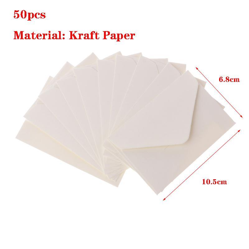 50ks/šarže Černá Bílá Červená Obálky z kraftového papíru Obálky Vintage evropského stylu pro pozvánky na vizitky