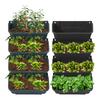 16 Pack Hanging Vertical Garden Planter,13 inch Wall Mounted Planter Garden Self Watering Pot Balcony Plant Vegetable Fruit Herb