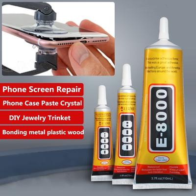 15 ml E8000 flytande lim Superstarkt, mångsidigt självhäftande smycken hantverk Crystal Rhinestone DIY Fix Phone Screen Glas Nagelgel