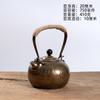 Handcrafted Large Copper Teapot 750ml 1000ml Vintage Style Kettle Gongfu Tea Brewing With Hammered Finish