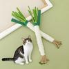 Simulation Frühlingszwiebel Katzen-Kratzbaum Spielzeug Katzen Interaktiv Klingel Beißspielzeug Simulation Sellerie Karotte Weiches Filz Training Haustierbedarf