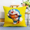 DDoraemon Cushion Cover Washable Linen Pillowcase Soft  for Sofa Bed Cozy Home Room Decor