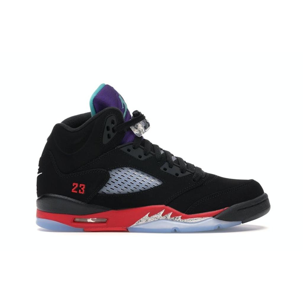 Air Jordan 5 Retro GS Top 3 Dětské tenisky Černá Ohnivě červená Hroznově ledová CZ2989-001
