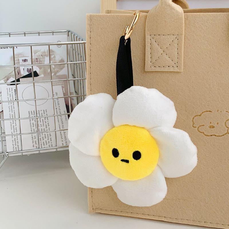 Cute Colorful Sun Flower Cartoon Doll Backpack Grabbing Machine Doll Clothes Pendant Keychain Plush Doll