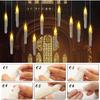 Halloween Decorations, Harry Floating Battery Operated Candles with Potter Magic Wand Remote, Flameless Hanging Flickering LED Candle Light,