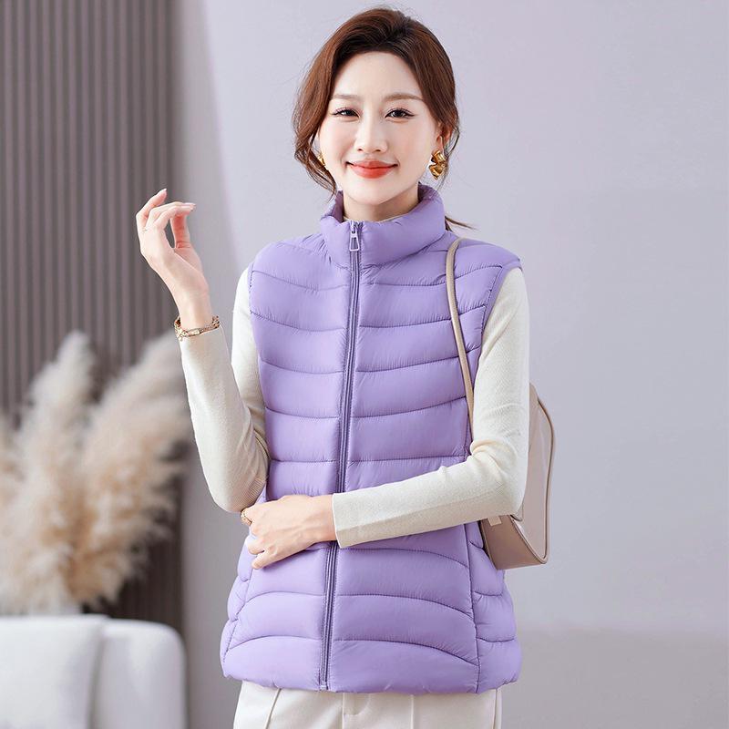 2025 Women's Down Cotton Vest: New Autumn/Winter Warm Outerwear for Middle-Aged Moms
