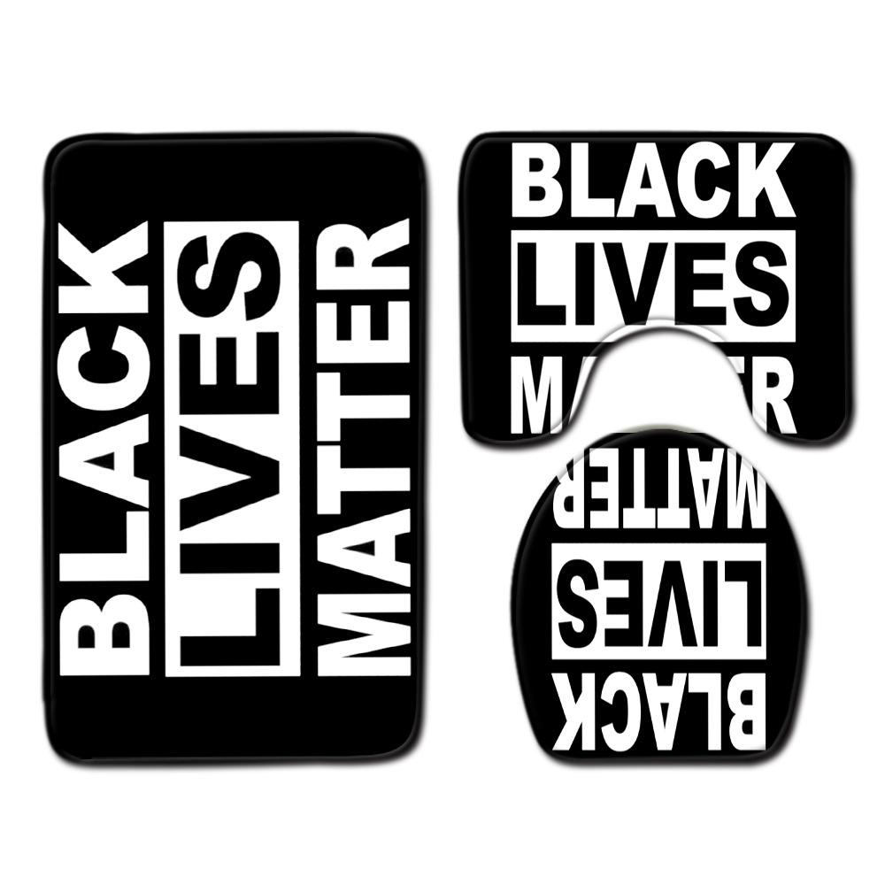 Animation Bathroom Floor Mat Three-Piece Bathroom Carpet Toilet Mat Set Door Mat Bathroom Non-Slip Mat