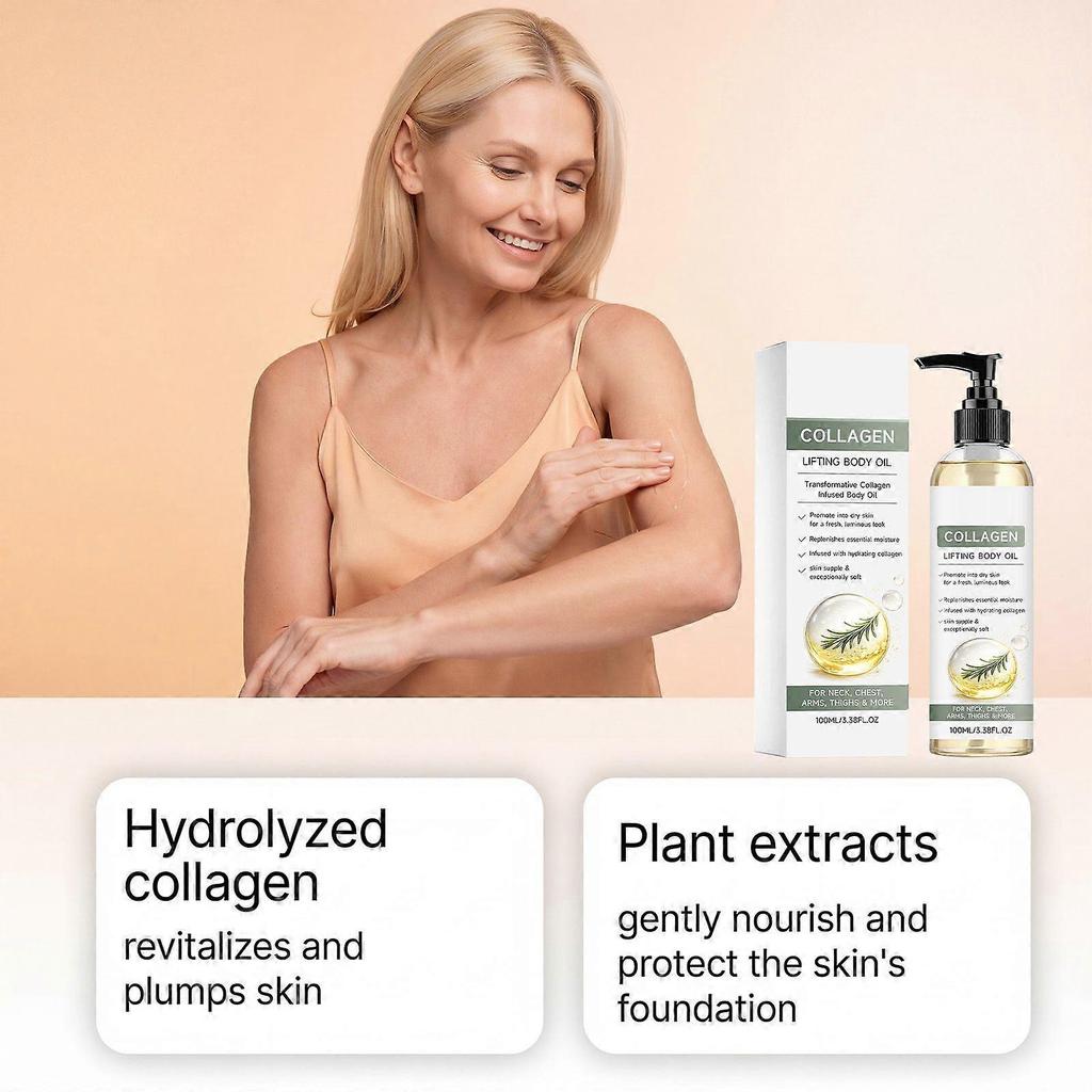 AMZCollagen Body Moisturizing Oil - Gentle Skin Care, Refreshing And Moisturizing Skin, Skin Care Lubricant less