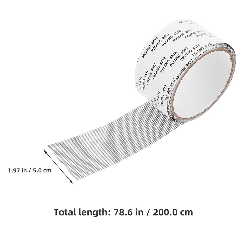 

4 Rolls Window Screen Repair Tape Self Adhesive Mesh Patch Kit for Torn Screens Easy DIY Fix for Home Office Porch Repair Tape серый