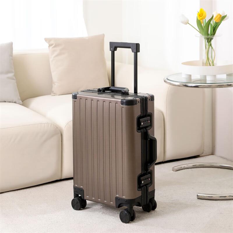 Zuoyou Full Aluminum Magnesium Alloy Spinner Luggage 20 Inch