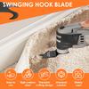 Doppelhaken Messerklinge Oszillierende Sägeblätter Schwingende Sägeblatt Schneiden Trimmen Holz Nägel Teppich Kunststoff Multitool Klingen