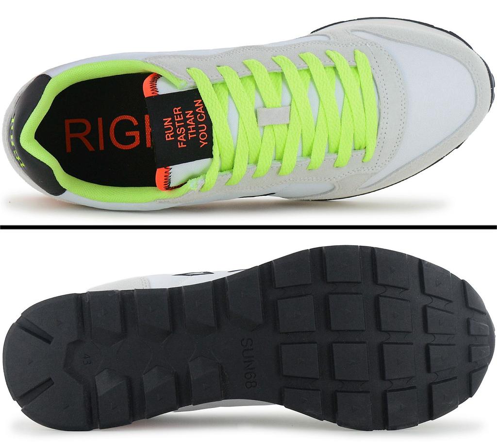 Sun68 Tom Fluo - Men's Sneakers Shoes White Z36102-01 ORIGINAL