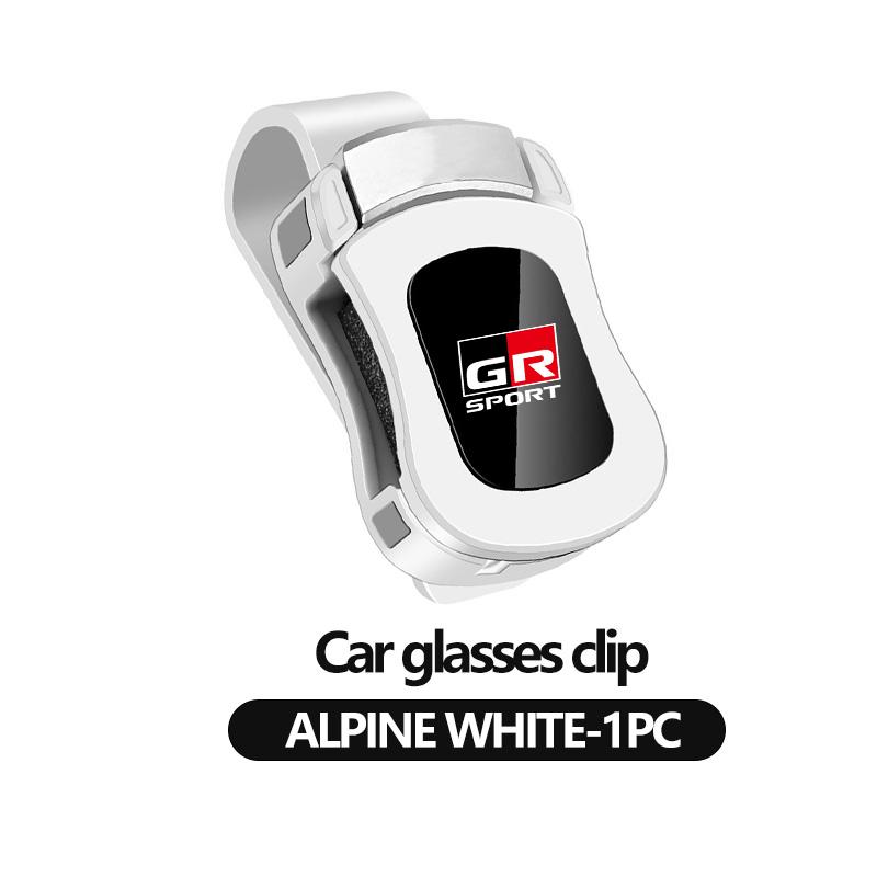 Car Interior Sun Visor Eyeglasses Holder Sunglasses Clip For Toyota chr Corolla Camry rav4 Yaris GR prius avensis