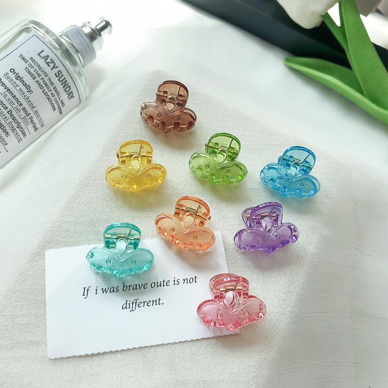Korean Mini Candy Clip Sweet and Cute Small Hairpin Transparent Solid Sweet Cool Wind Broken Hair Accessories