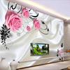 3d Rose Wallpaper Beautiful Background Wall Painting Wall Papers Badroom Living Room Mural Home Decor
