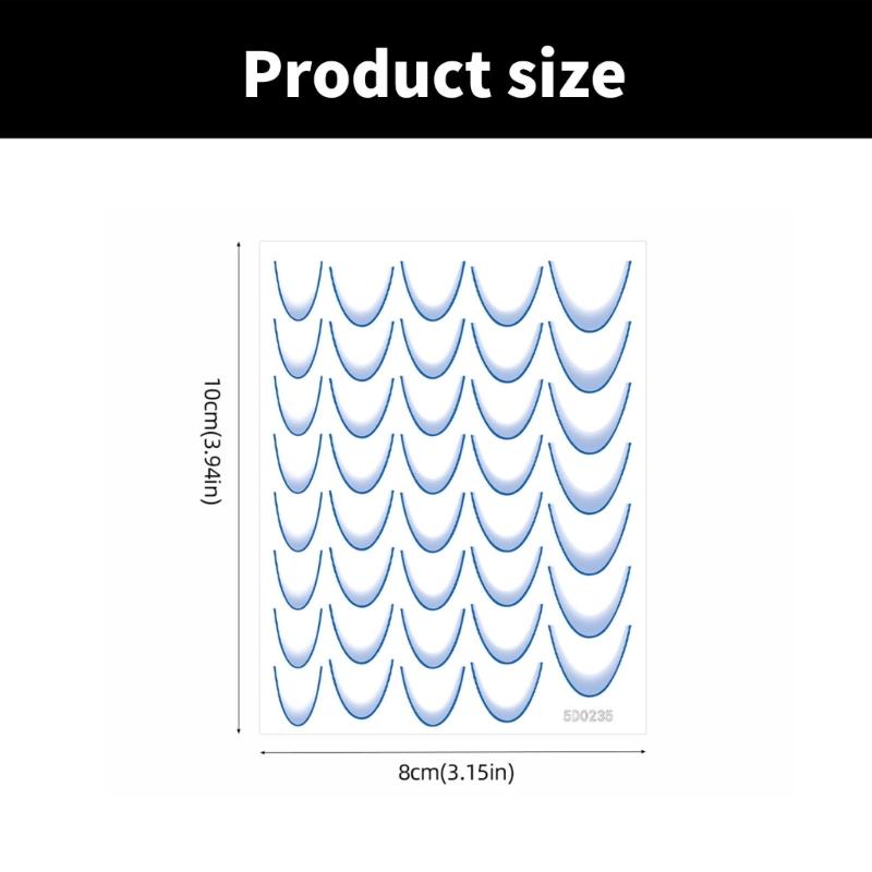 12 Sheets Self-Adhesive Nail Decals French Tip Nail Stickers Nails Art Decorations French Line Nails Art Stickers