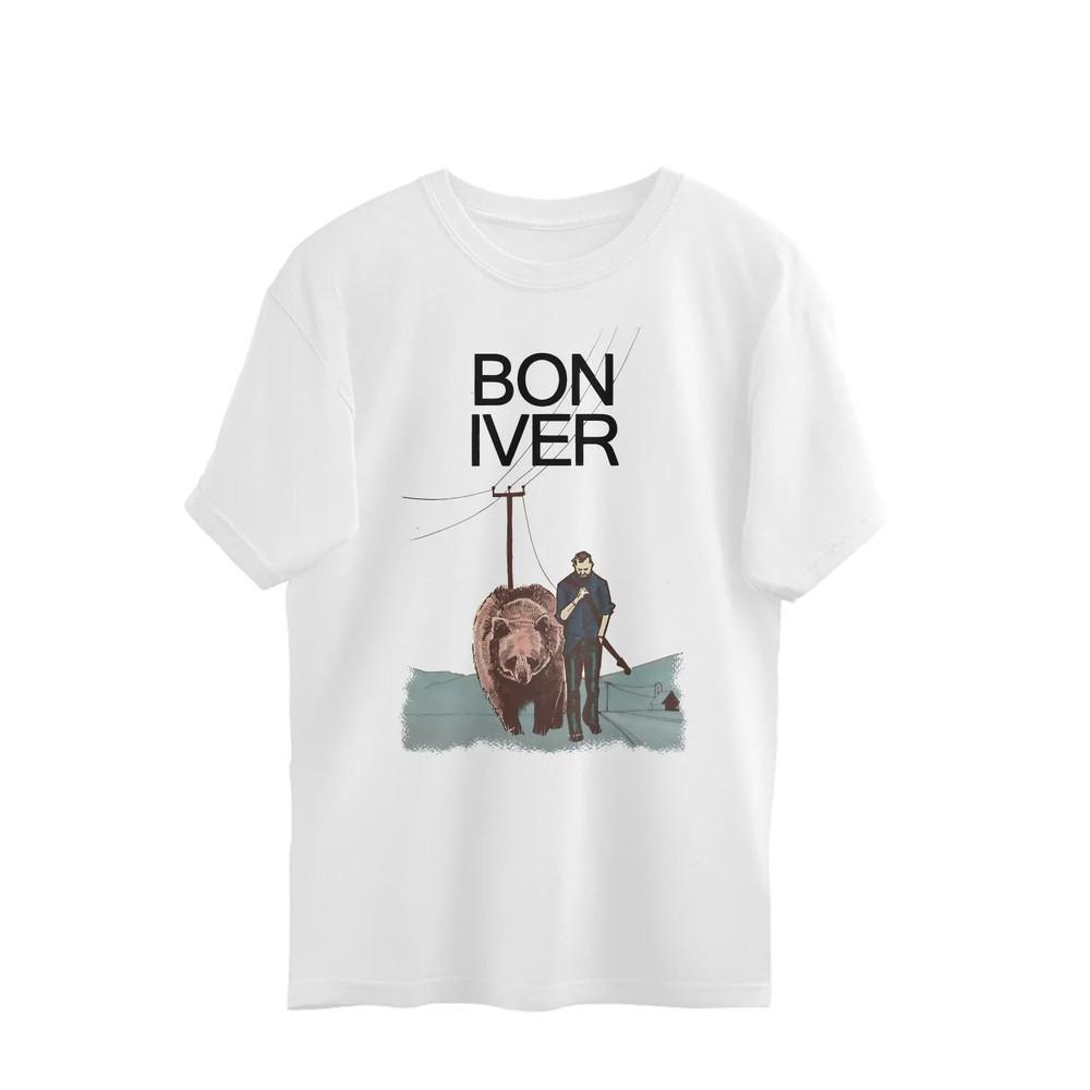 Trend Bon Iver Band Size S To 5XL T-Shirt White Short Sleeve NI218 Unisex T-Shirt XXXXL