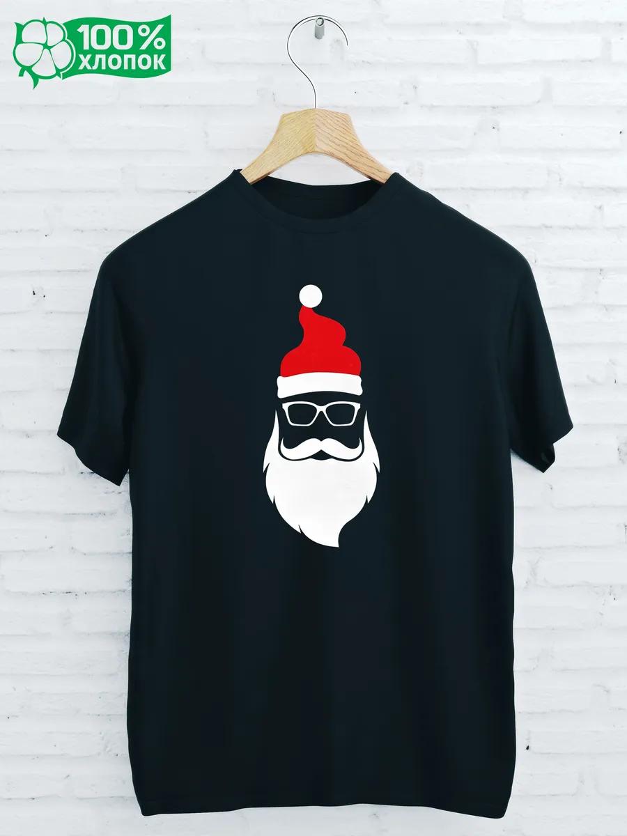 T-shirt with SANTA NEW YEAR Print S