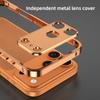 Best Selling Products Aluminum Metal Frame Phone Case for iPhone 17 Pro Max Mobile Accessories Lens Protective Orange Antishock