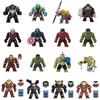 Marvel Avengers Superhero Building Block Set Pg Adult Collection Iron Man Hulk Thor Captain America Groot Abs Plastic 8cm Height