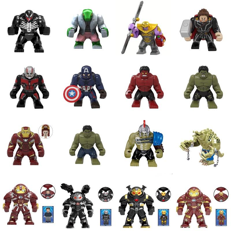 Marvel Avengers Superhero Building Block Set Pg Adult Collection Iron Man Hulk Thor Captain America Groot Abs Plastic 8cm Height