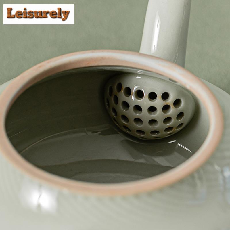 200ML Beixitang Handgemachte Eis-Terrassen-Farbe Teekanne Kreativer Topf Teebereiter Kessel mit Kugel-Loch-Filter Kung Fu Teeset Zubehör