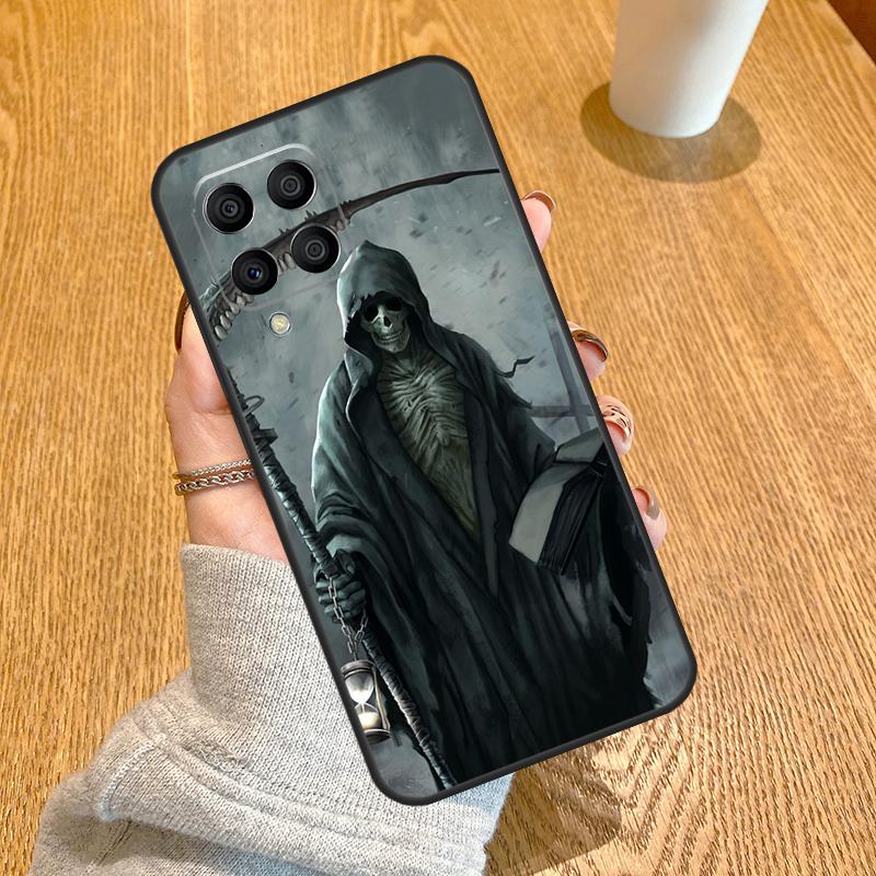 Grim Reaper Skull Skeleton Funda For Samsung Galaxy M32 M12 M52 M54 M14 M13 M33 M53 M11 M21 M31 M51 M31s M20 M23 Case