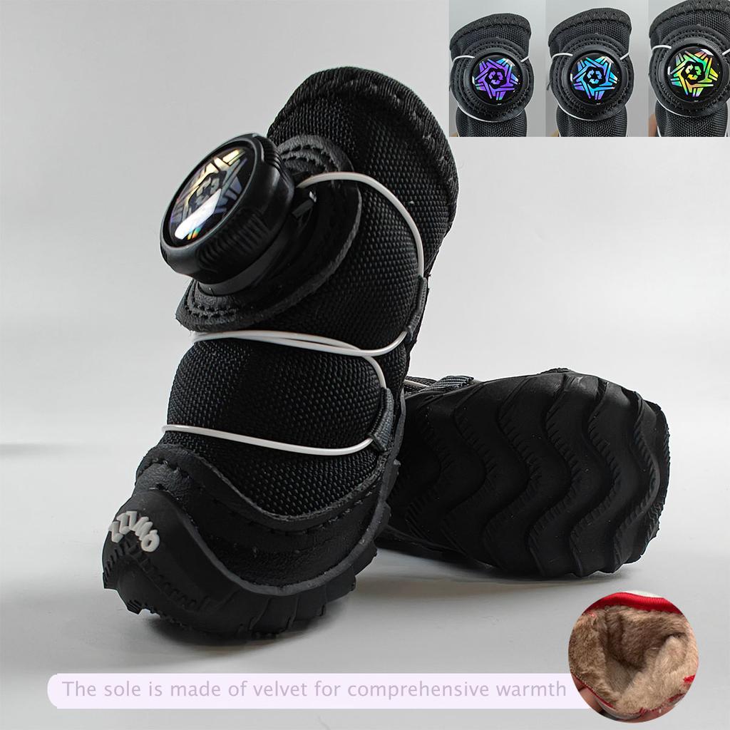 Vinter Husdjursskor Hundskor Varm Fleece Valp Husdjursskor Vattentäta Hund Snökängor För Små Hundar Chihuahua Yorkie Teddy Skor