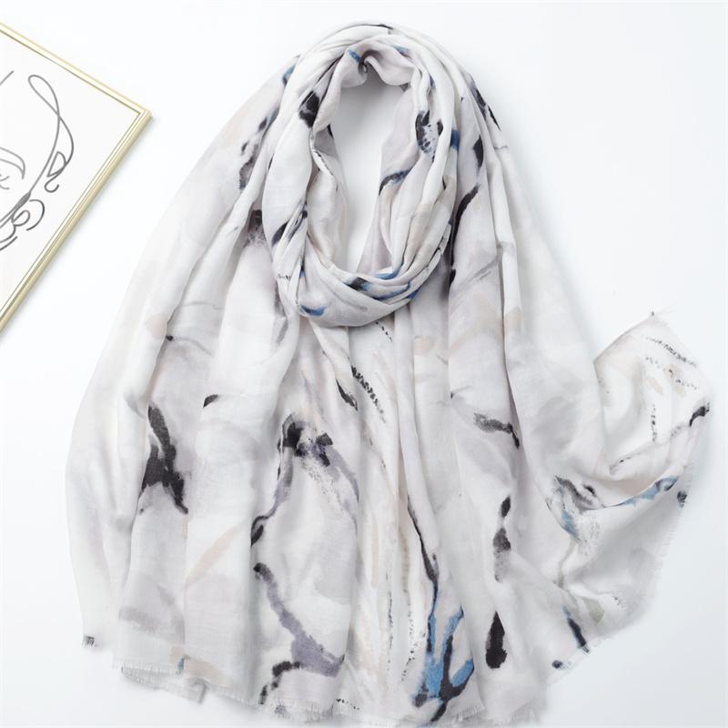 Women Summer Thin Viscose Cotton Scarf Lovely Animal Butterfly Fringe Shawls And Wraps Pashmina Stole Bufanda Muslim Hijab Sjaal