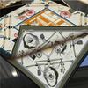 POBING Hand Rolled Twill Silk Scarf Women Horse Carriage Double Print Square Scarves Wraps Echarpes Foulards Femme Hijab 90CM