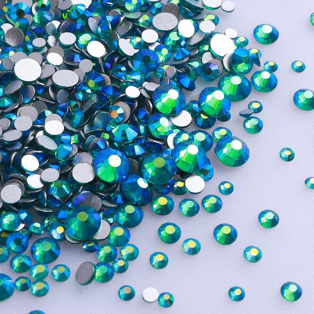High Quality Rhinestone Non Hotfix Bulk Transparent Crystal AB Glass Rhinestones Mixed Sizes