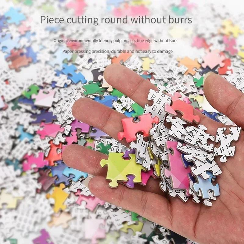 70*50cm 1000PCS Paper Jigsaw Puzzle Landscape Series Beautiful Oil Painting Architectural Series Puzzle Home Decaoration Gifts