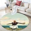 Anne Cartoon Pattern Round rug,Carpet Rug for Living Room Bedroom Playroom ,Non-slip Floor Mat,Holiday Gifts and Birthday Gifts.