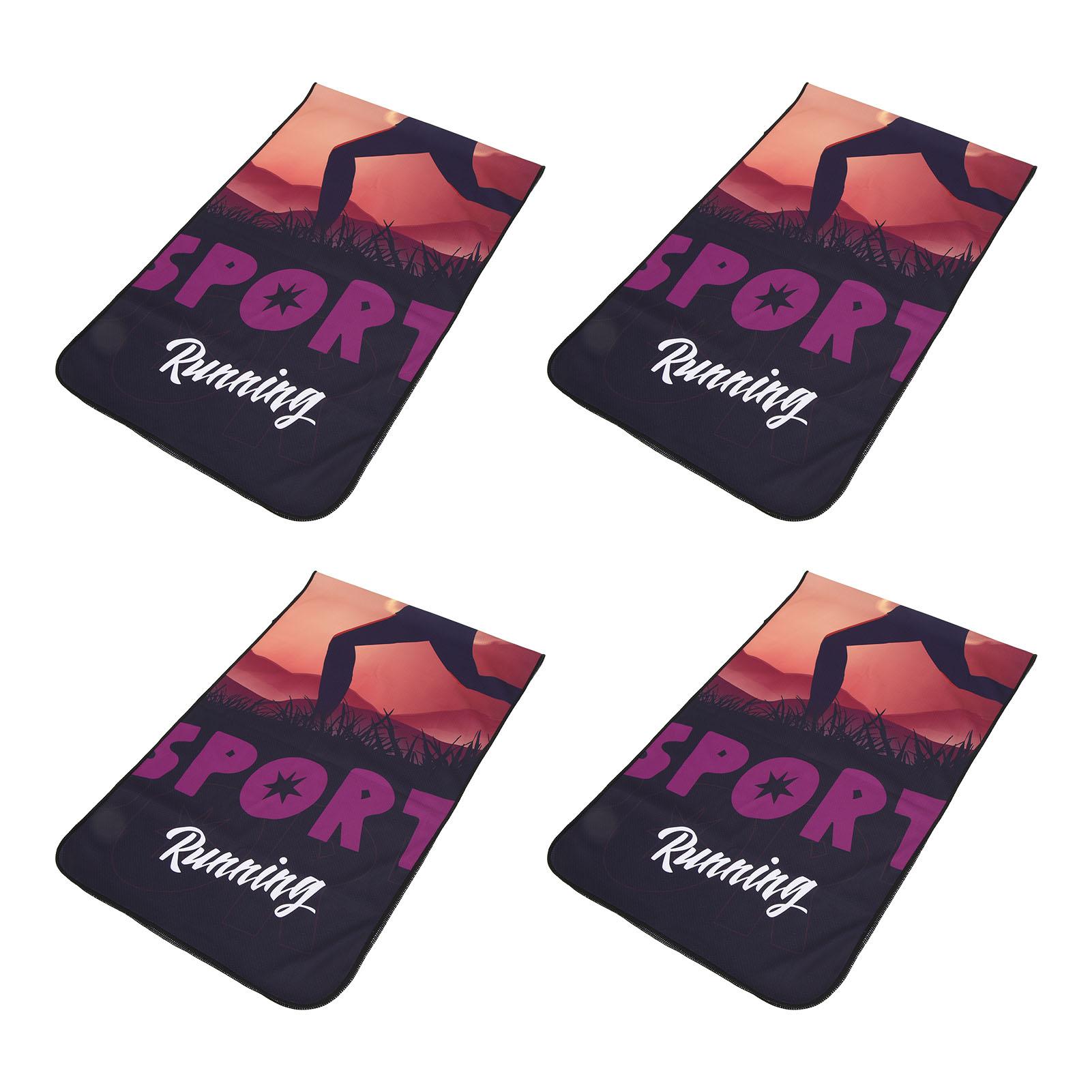 

4Pcs Sports Towel Strong Absorption Fast Drying Cooling Sweat Towel for Workout Gym Family