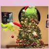 Der Grinch Plüschtier Weihnachtsdekoration Weicher Stoff Geschenk für Kinder und Fans