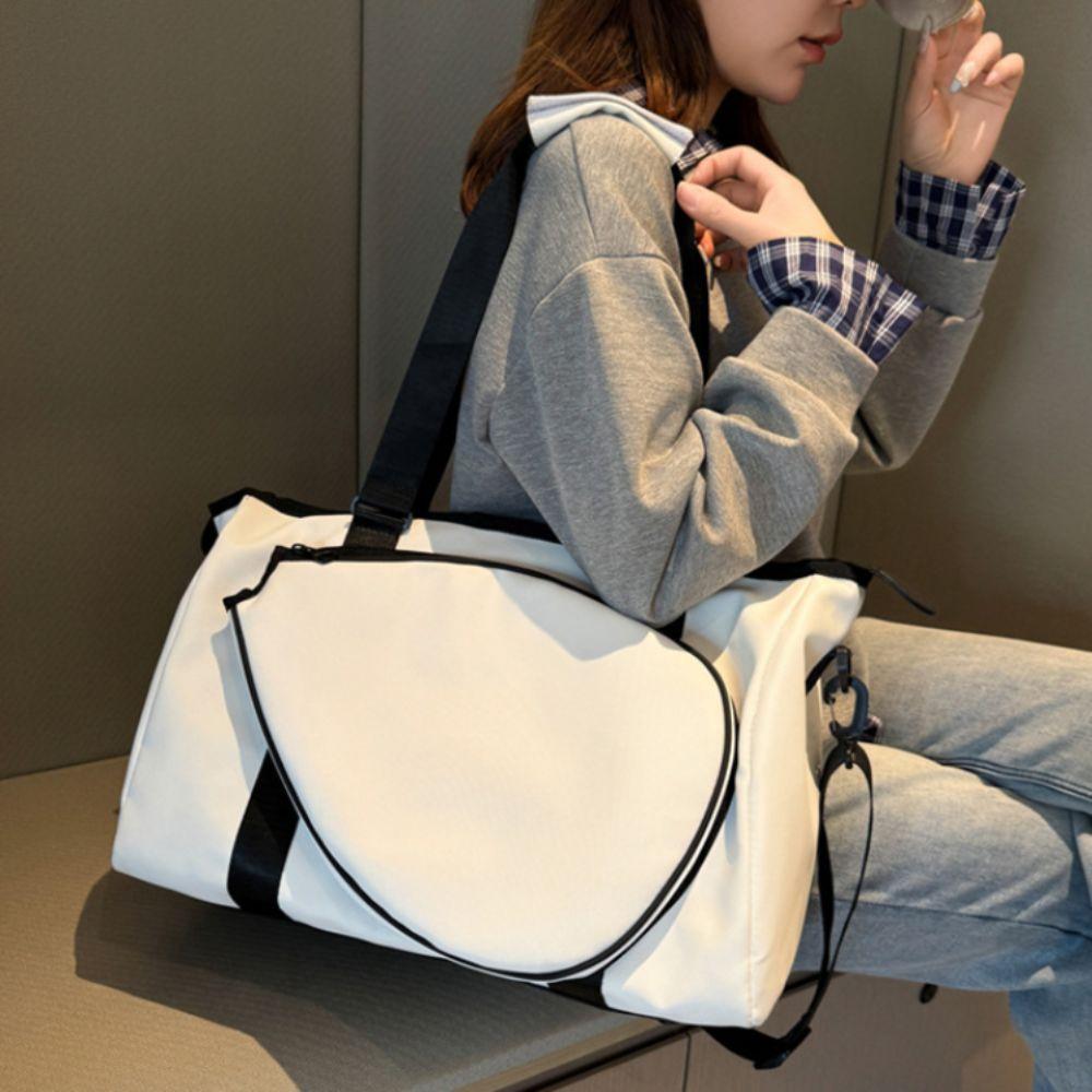 

with Handle Tennis Racket Bag Adjustable Sports Fitness Bag Tennis Shoulder Bag Travel чорний