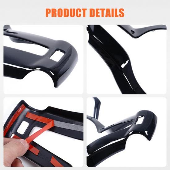 ABS Matt Black Steering Wheel Button Trim Frame For BMW M3 M4 M5 X5 X6 X3