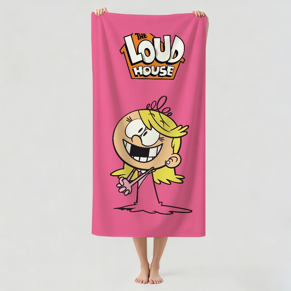 Cartoon The L-Loud H-House Towel Drying Bath Towel Applicable To Light Swimming Camping Yoga Beach Out