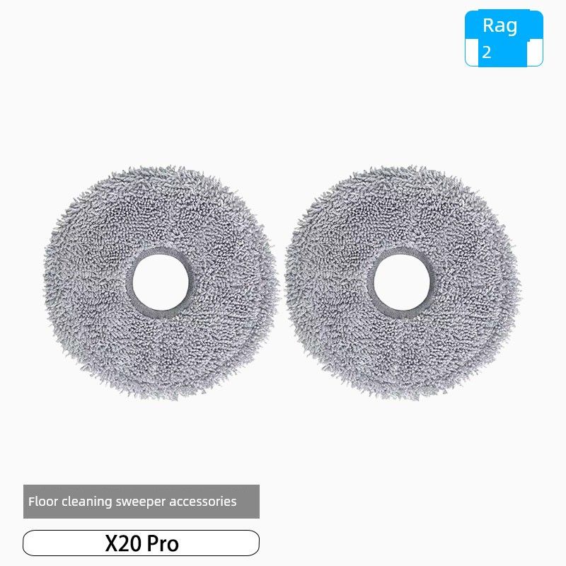 Accessories for Xiaomi Sweeping and Mopping Robot X20 Pro: Side Brush, Filter, Cleaning Cloth, Dust Bag, Cleaning Fluid, Consumables