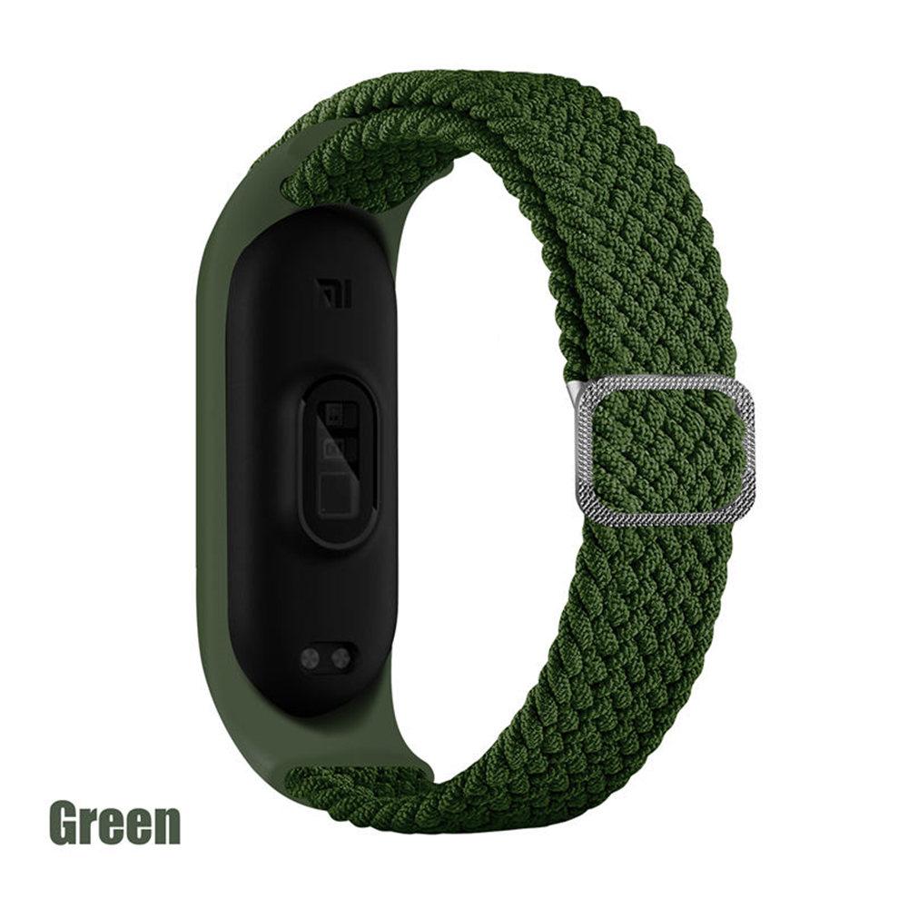 

Плетена соло петля для браслета Mi band 9 8 Еластичний регульований нейлон Miband 7 8 correa Браслет xiaomi Mi band 4 3 5 6 7 8 ремінець Mi band 3 4 5