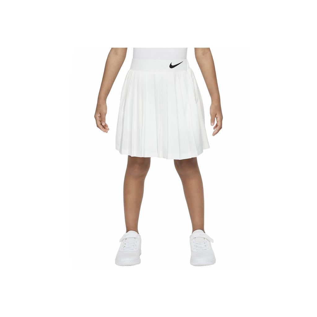 Nike Jelly Solid Color Comfortable Versatile Casual Skirt Kids skirts White FQ0612-100