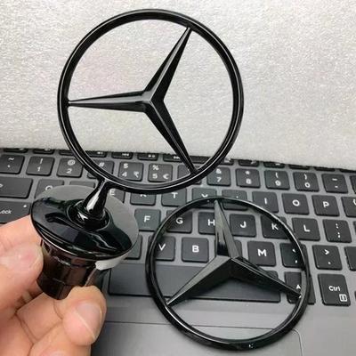 Logo Cromado Frontal de Capó de Coche Marcado de Capó Estrella Emblema de Insignia de Capó Pegatina de Maletero Para Mercedes Benz Clase C E S W204 W212 W220 W210