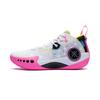 Li Ning Wade Shadow 3 Dämpfung Atmungsaktiv Niedrig geschnitten Basketballschuhe Herren Weiß Rosa ABPT065-3