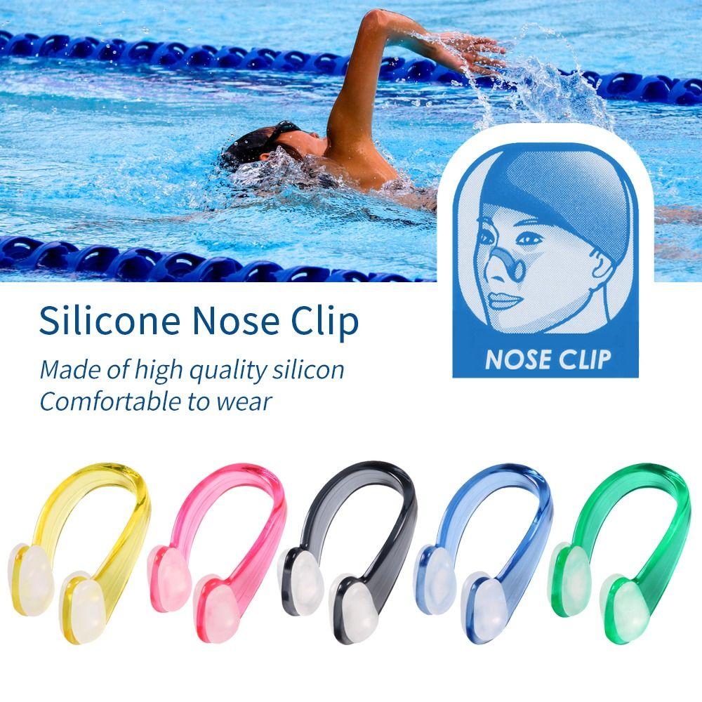 8-Piece Silicone Swimming Nose Clips - Waterproof Surfing Nose Plugs In