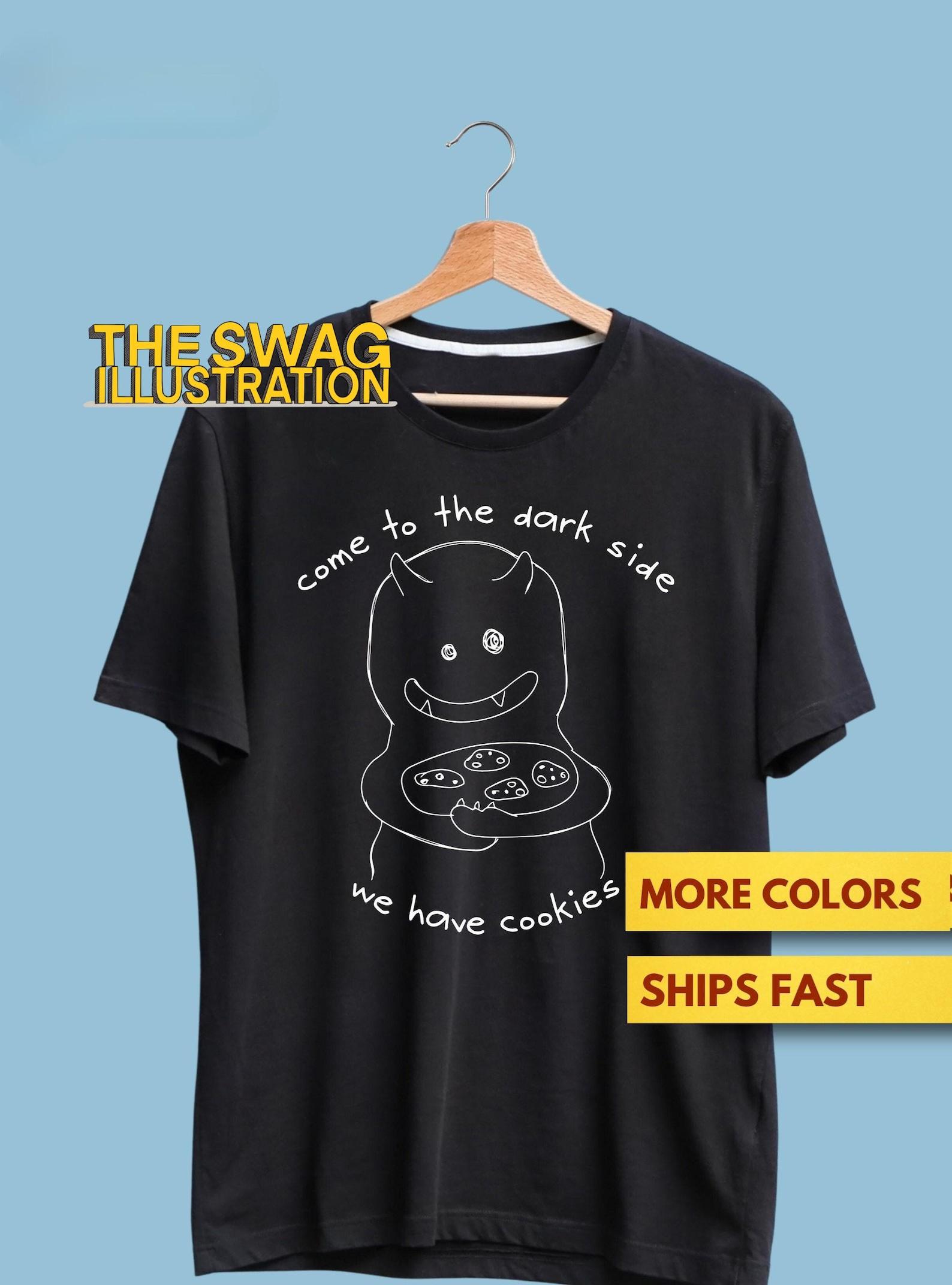 Come To The Dark Side Funny Ghost Premium T shirt, Funny Monster Cookies Shirt XL