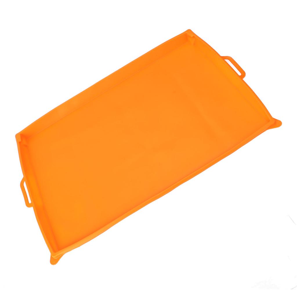 BBQ Grill Mat, Food Grade Folding Grill Mat, BBQ Grill Accessory, Outdoor Grill, Orange