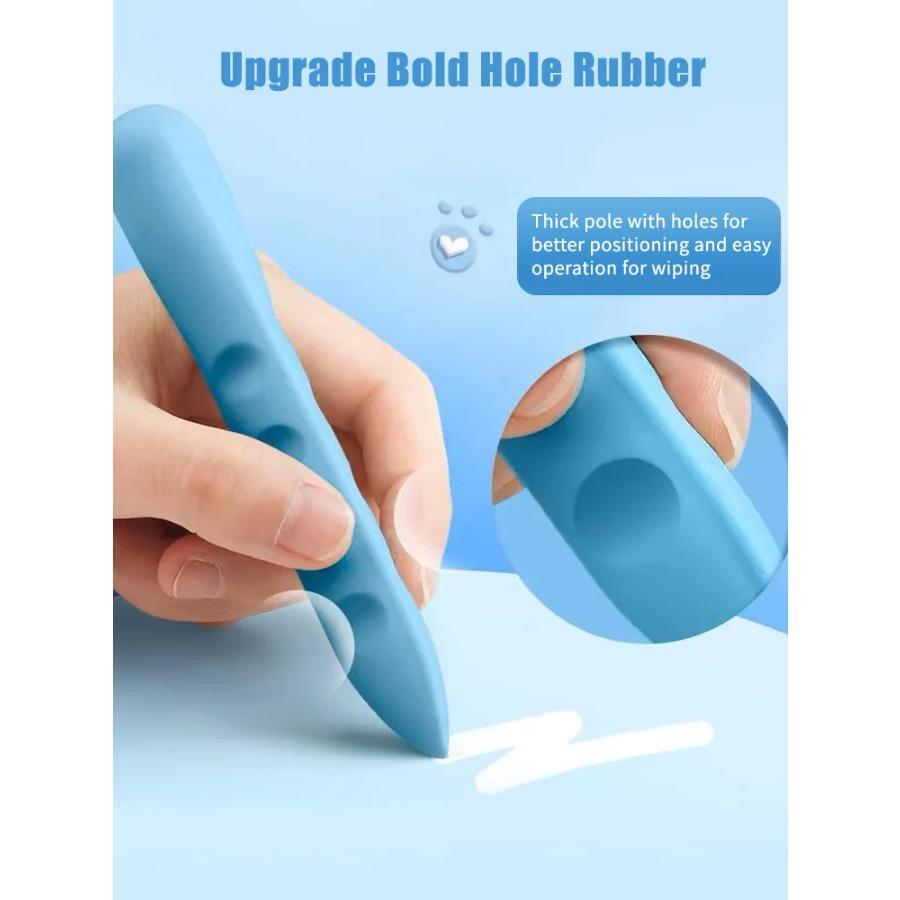 3PCS Hole Eraser for Primary School Students No Dregs No Crumbs Clean Eraser Pen Image Skin Oversize Art Pose