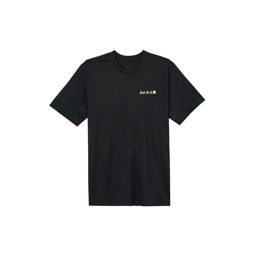 Nike Dri-Fit Letter Print Cartoon Anime Pattern Quick-Dry Training Knit Crew Neck Short Sleeve T-Shirt Men Tops Black FZ8045-010