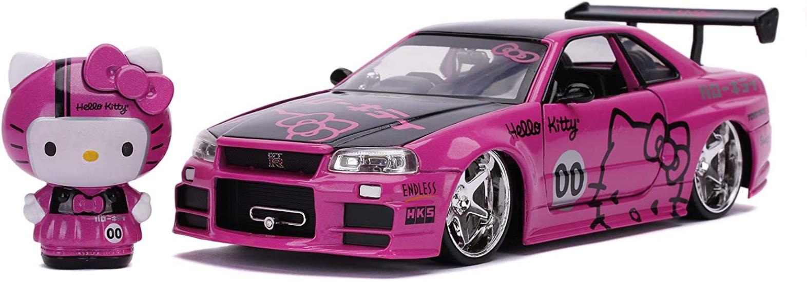 

Jada Toys 124 Skyline R34 GT-R Hello Kitty Nissan Skyline GT-R R34 Литая машина с Hello Kitty [Предмет]